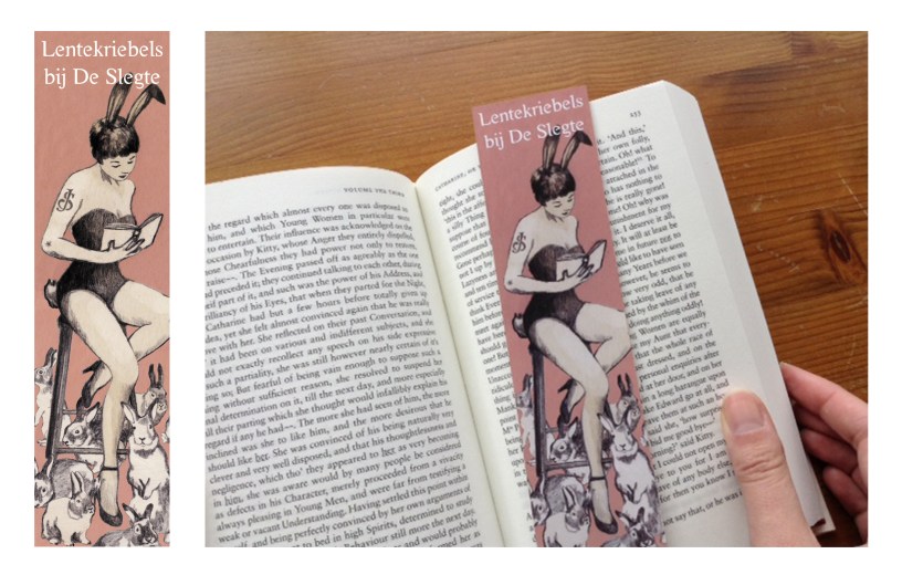 Spring themed bookmark for bookshop De Slegte