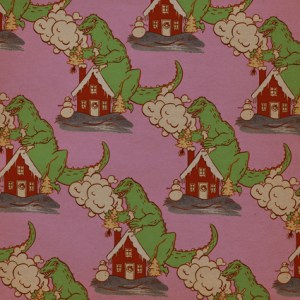 GODZILLA Fabric Design (pink)